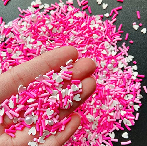 Fake Sprinkles Resin Sprinkles Fake Candy Sprinkles Clay Sprinkles Polymer Sprinkles Polymer Clay Slices for Nail Art DIY Crafts Cake Phone Case