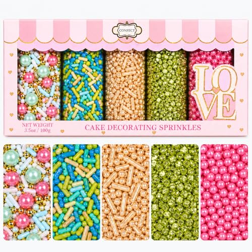 Sprinkles 5 Pack Assorted Cake Decorating Mix (5 Ounce)