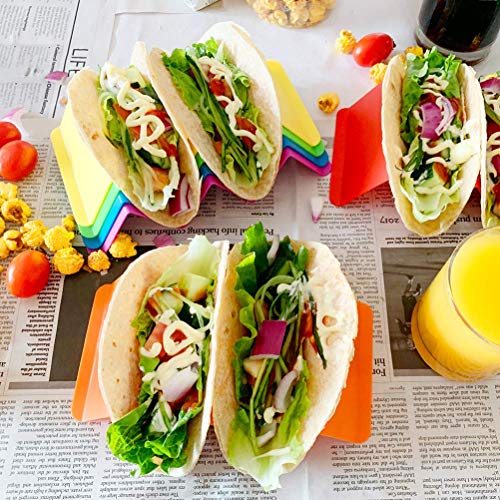 Colorful Taco Holder Stands Set of 6 (6 Count)