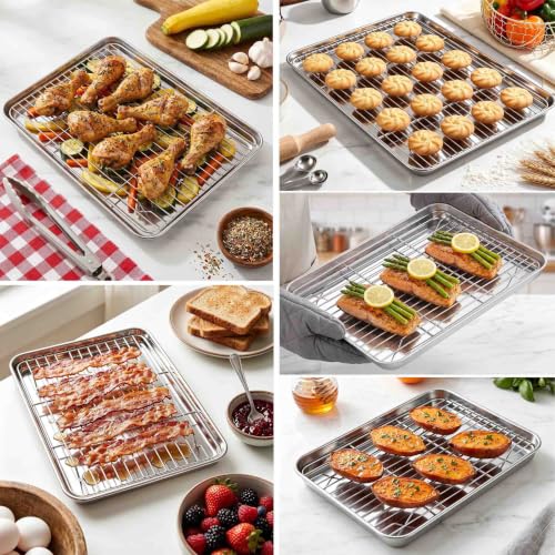 Baking Sheet with Wire Rack Set (5 Count)