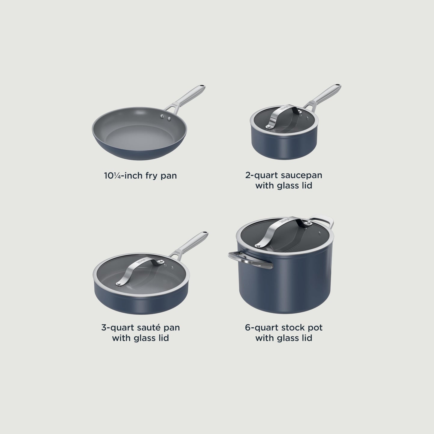 Ceramic Pro 7Piece Cookware Set