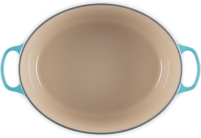 Le Creuset Enameled Cast Iron Signature Oval Dutch Oven, 15.5qt., Caribbean