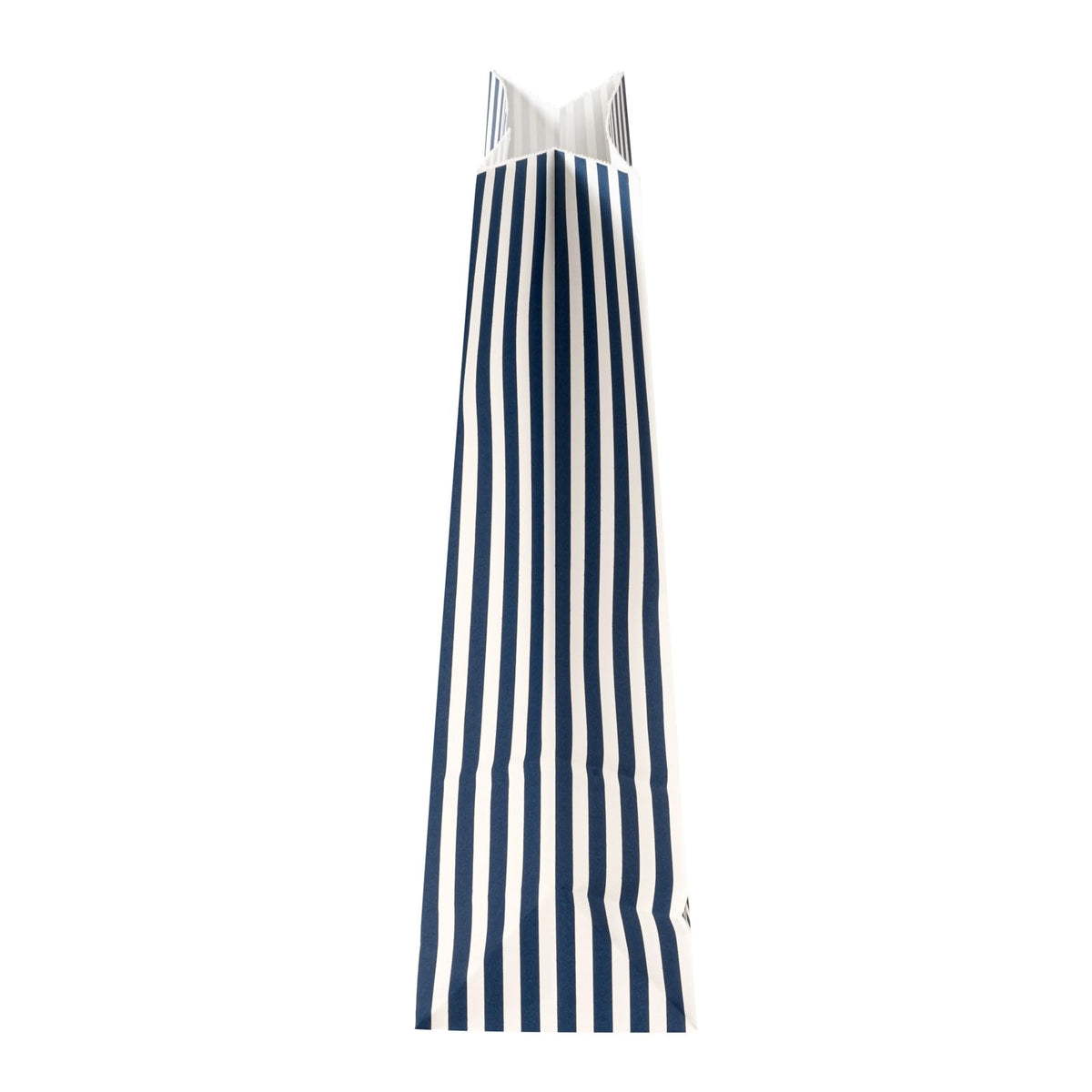 Blue And White Stripe Paper Bag (100 Count)