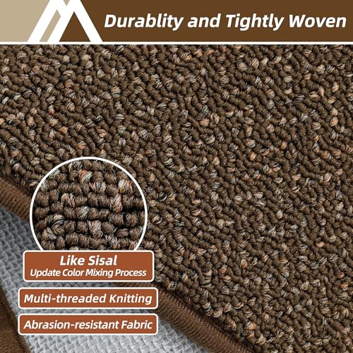 Dirt Trapper Door Mat 36"x60" Non Slip Washable Brown