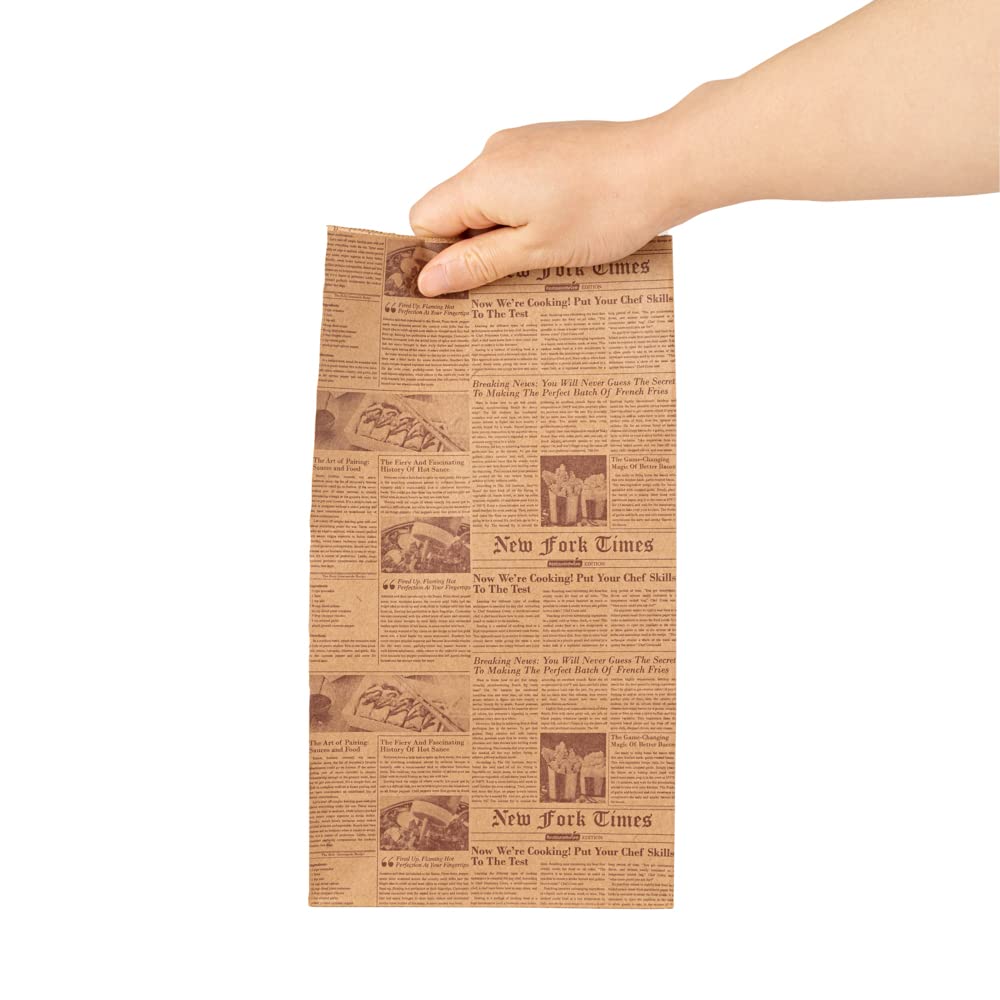 Bag Tek 6 Lb Disposable Lunch Bags 100 Sturdy Take Out Bags (100 Count)