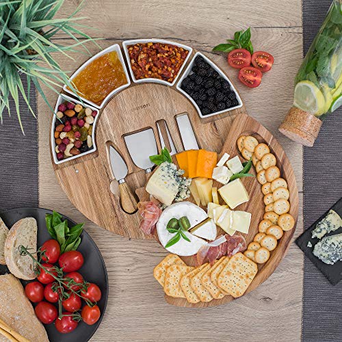 Charcuterie Board Set and Cheese Serving Platter