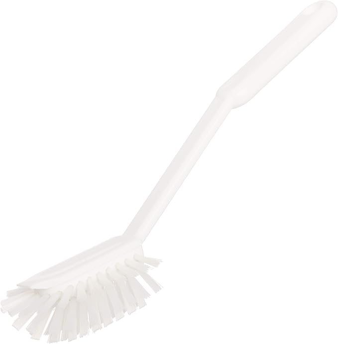Redecker White Line Nylon Dish Brush, High-Grade Nylon Bristles, Dishwasher Safe, 10-3/5-inches, Made in Germany
