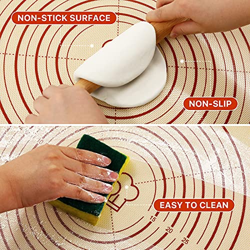 36"x24" Extra Thick Silicone Baking Mat for Pastry and Bread