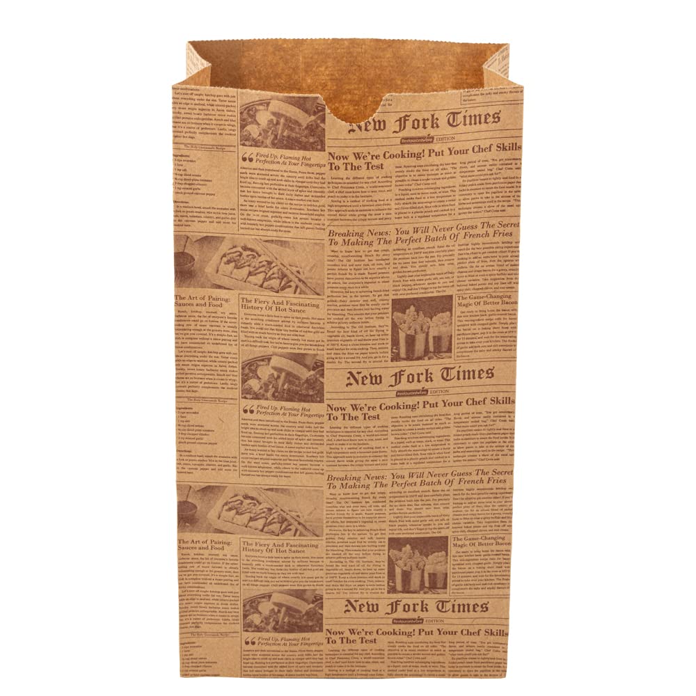Bag Tek 6 Lb Disposable Lunch Bags 100 Sturdy Take Out Bags (100 Count)