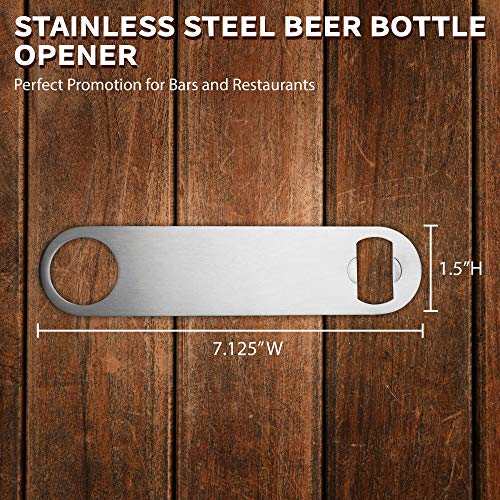 Stainless Steel Beer Bottle Openers Set of 10 (10 Count)