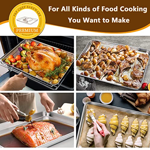 Stainless Steel Baking Sheet with Rack Set for Cookie