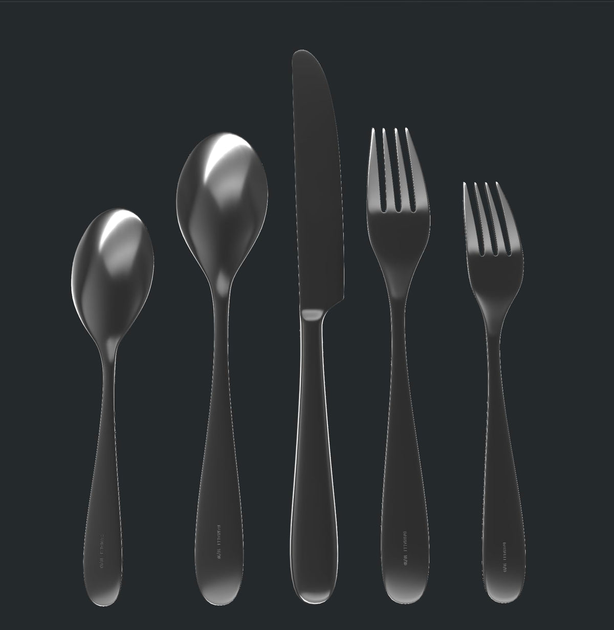 Matte Silverware Set