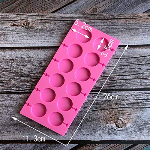 12 Capacity Silicone Lollipop Molds