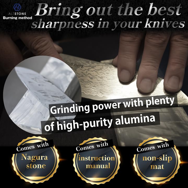 Whetstone Sharpening stone Fine 3000 and Super finishing 8000 w