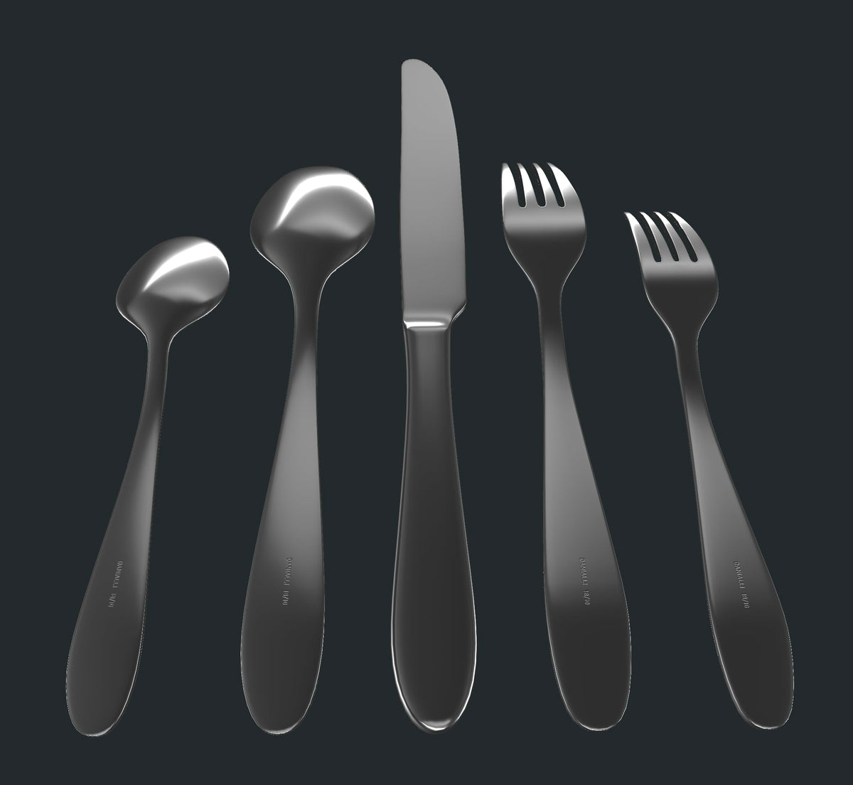 Matte Silverware Set