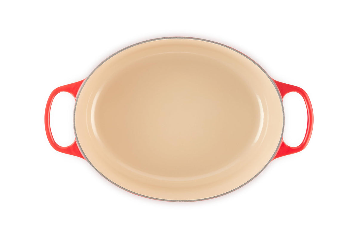 Enameled Cast Iron Oval Dutch Oven