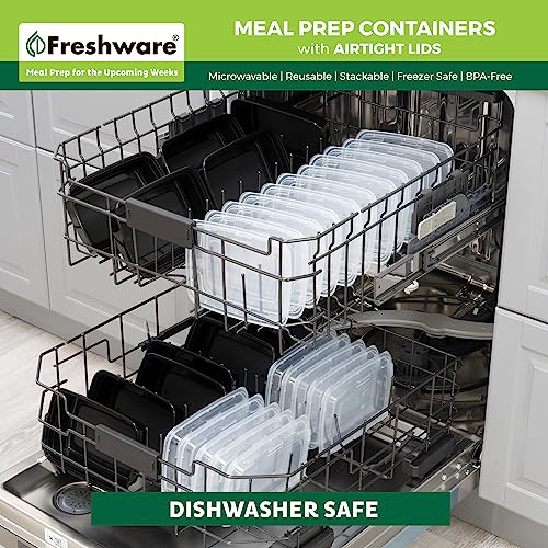 Meal Prep Containers [50 Pack] 1 Compartment with Lids (50 Count)