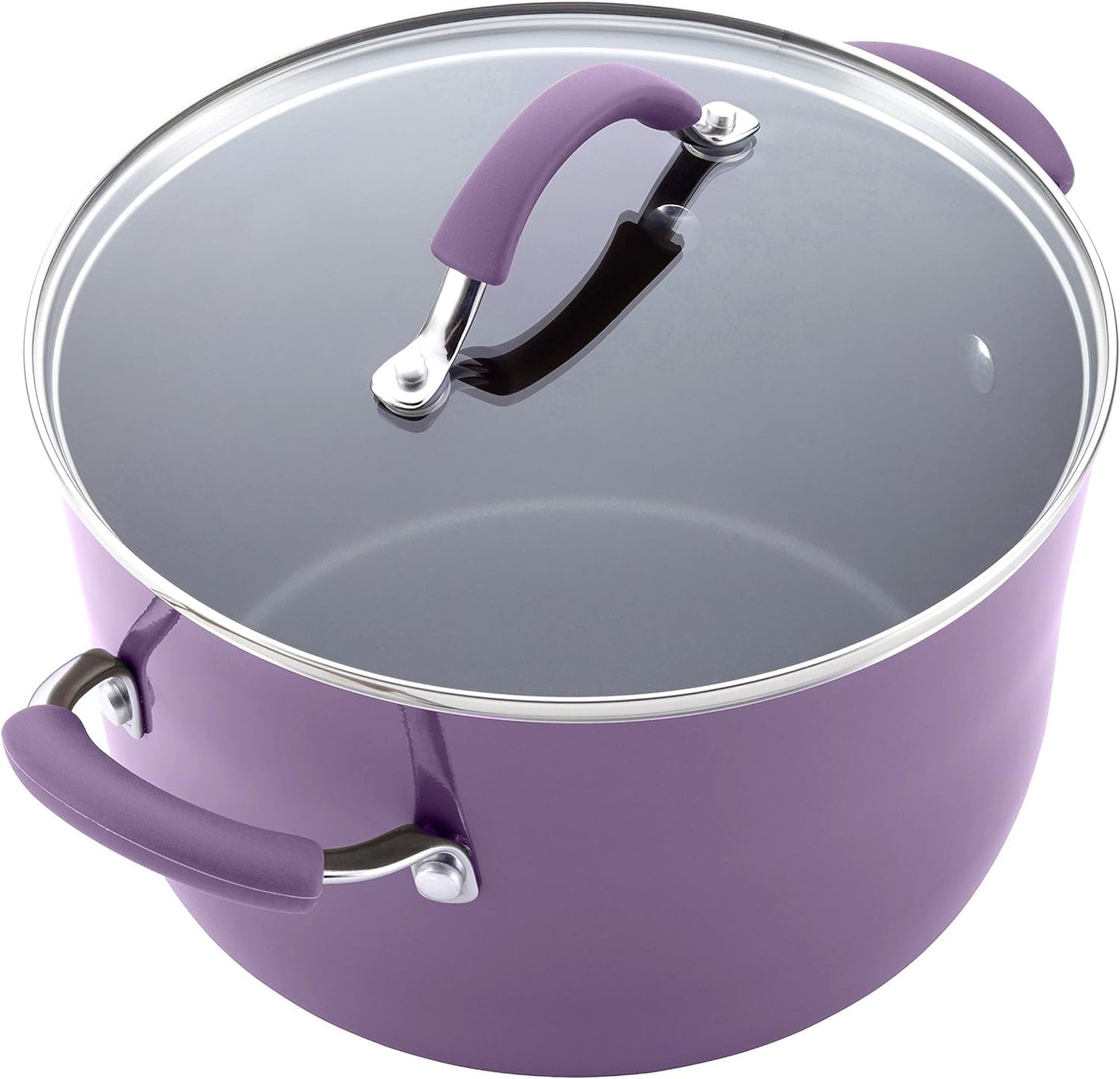 Cucina Nonstick Cookware Purple Pots and Pans Set