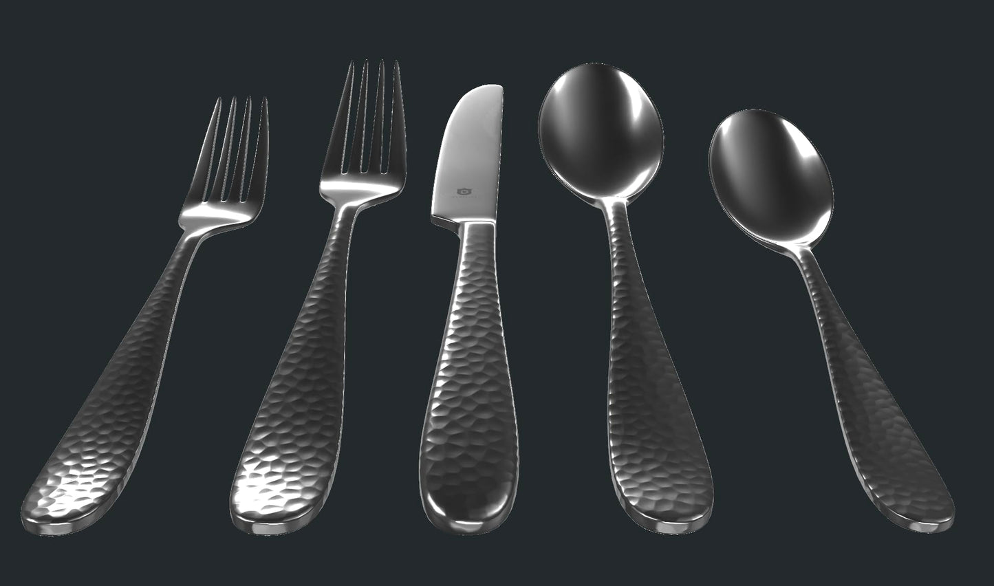 Matte Silverware Set