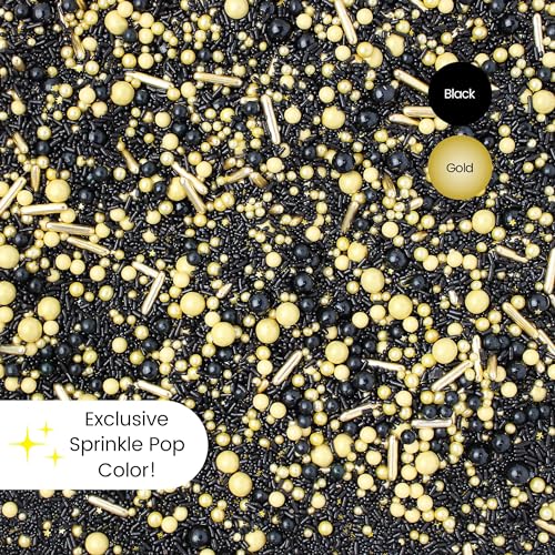 Black Gold Sprinkle Mix (4 Ounce)