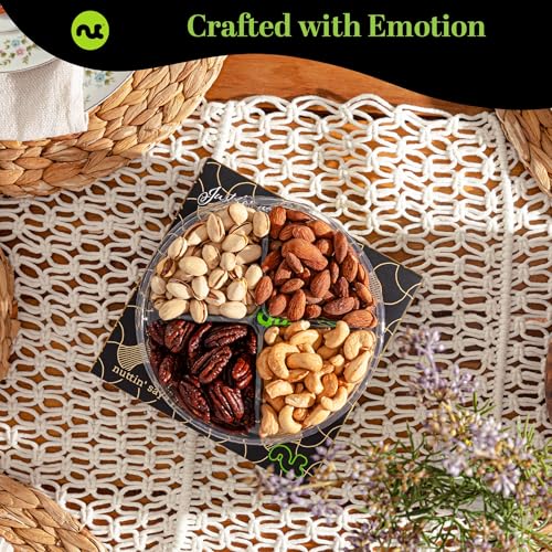 Mixed Nuts Gift Basket in Black Gold Box (12 Ounce)