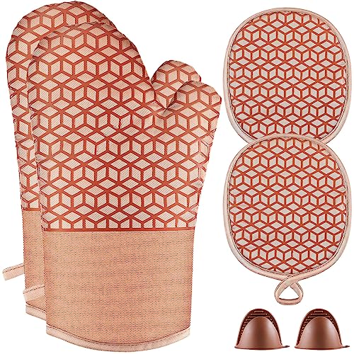Oven Mitts And Pot Holders Set 6Pcs (6 Count)