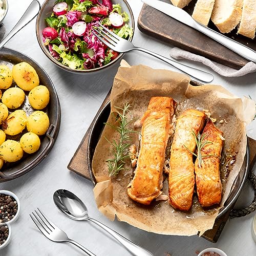 Stainless Steel 12PCS Dinner Set combo with 4 Dinner Knives (12 Count)