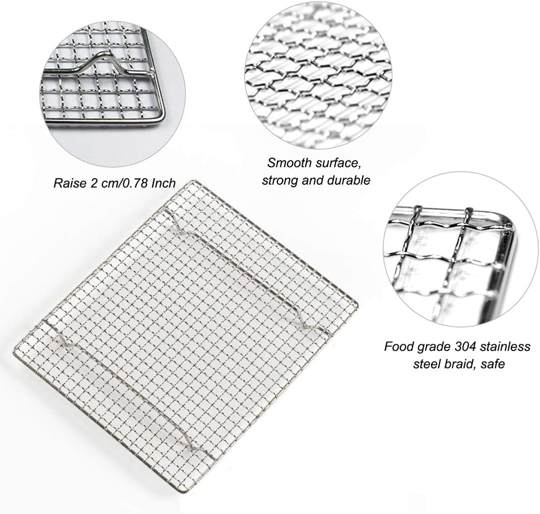 100% Stainless Steel Wire Cooling Rack Heavy Duty Roasting Rack for Baking Cooking Roasting Grilling - Culinary Roots