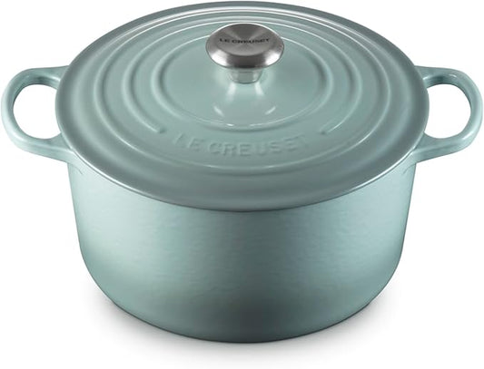Le Creuset Enameled Cast Iron Signature Deep Round Oven, 6.5 qt., Sea Salt