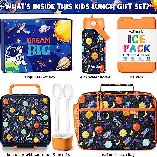 Kids Bento Lunch Box with 4 Compartments
