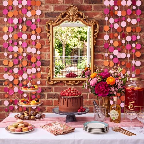 10 Pieces Circle Garland Banner Hanging (10 Foot)