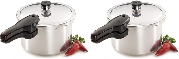 Presto 01241 4-Quart Aluminum Pressure Cooker,(Pack of 2)