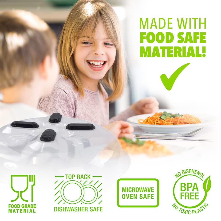 Magnetic Microwave Splatter Cover for Food (2 Count)