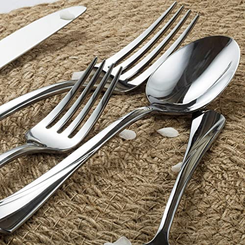 Alice 30 Piece Silverware Set Stainless Steel Flatware Set (4.66 Count)