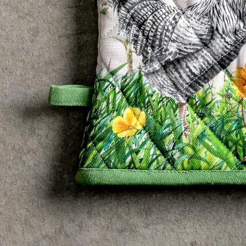 100% Cotton Oven Mitt & Pot Holder Set (2 Count)