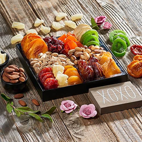 Dried Fruit & Nuts Gift Basket Arrangement Platter