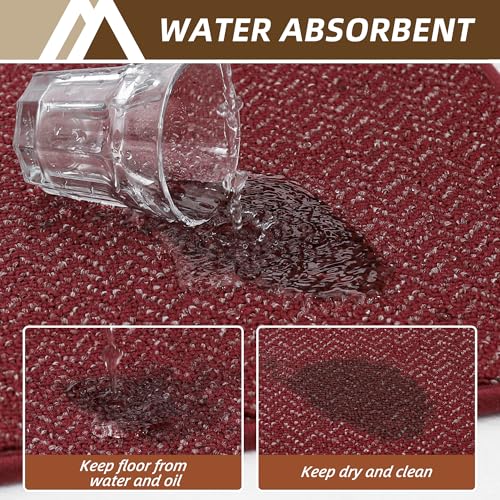 Kitchen Rugs Set of 2 Non (11.11 sq ft Count)