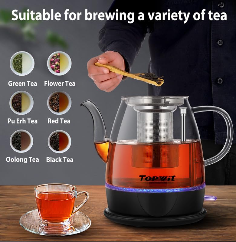 1L Glass Electric Kettle