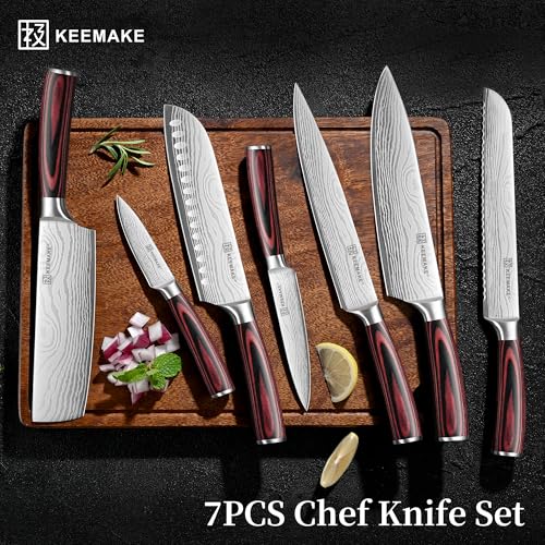 7 Pieces Kitchen Knife Set (7 Count)