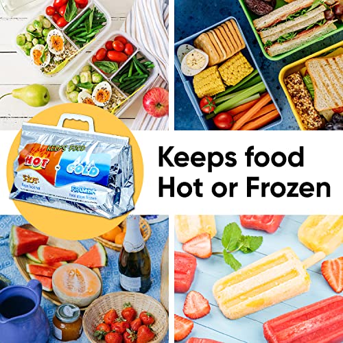 Hot and Cold Insulated Bags for Food Delivery (5 Count)