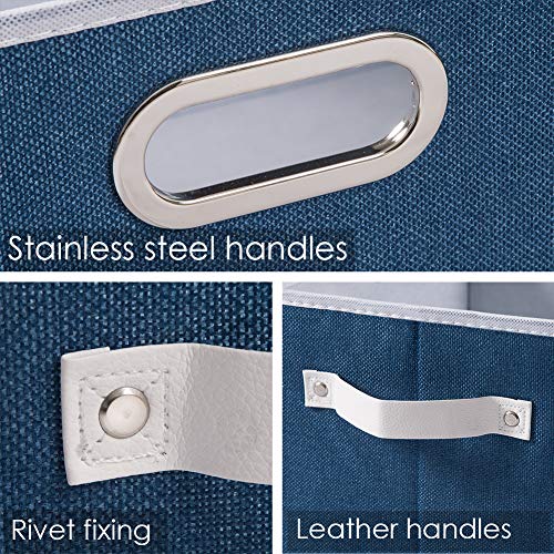 Large Collapsible Storage Baskets for Closet [5 (5 Count)