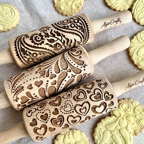 LOVELY DAY 3 KID Rolling Pin SET with HEART