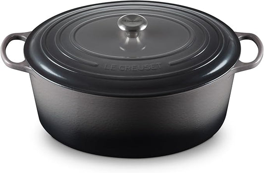 Le Creuset Enameled Cast Iron Signature Oval Dutch Oven, 15.5 qt., Oyster