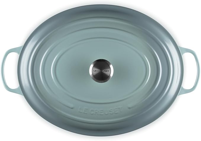 Le Creuset Enameled Cast Iron Signature Oval Dutch Oven, 15.5qt., Sea Salt