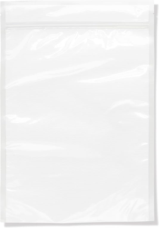 Weston Vacuum Sealer Bags, 2 Ply 3mm Thick, for NutriFresh, FoodSaver & Other Heat-Seal Systems, for Meal Prep and Sous Vide, BPA Free, 11" x 16" (Gallon), 50 count with Resealable Zipper, Clear