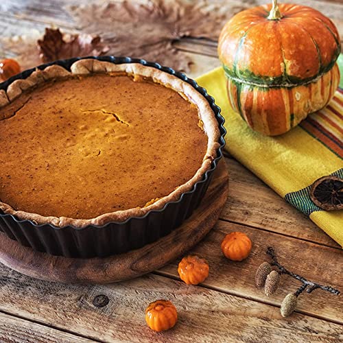 2 Pack 9.4 × 2 Inches Nonstick Tart Pan with removable bottom (2 Count)