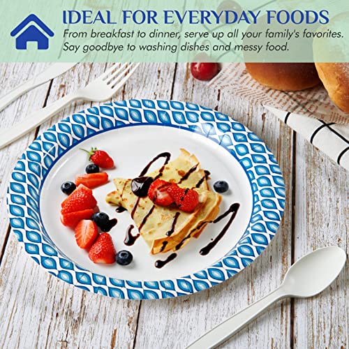 8.375 Inch Disposable Paper Plates (300 Count)