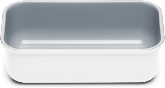 Caraway Non-Stick Ceramic 1 lb Loaf Pan - Naturally Slick Ceramic Coating - Non-Toxic, PTFE & PFOA Free - Perfect for Pound Cakes, Breads, & More - White - Culinary Roots