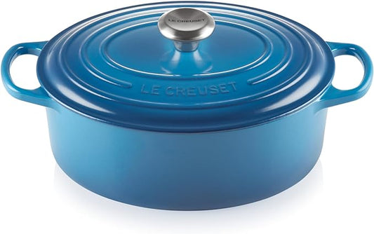 Le Creuset Enameled Cast Iron Signature Oval Dutch Oven, 5 qt, Marseille