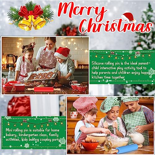 6 Pcs Small Rolling Pin Kids 12 Inch Mini Silicone Rolling Pin
